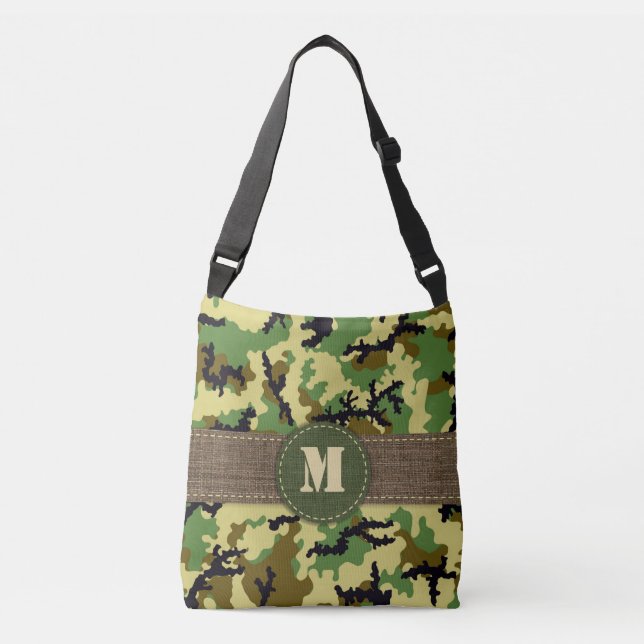 Woodland camouflage crossbody bag (Front)