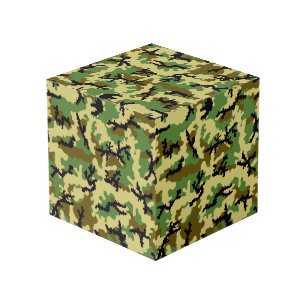 Woodland camouflage cube