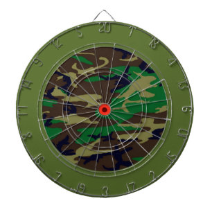 Woodland Camouflage Dart Board
