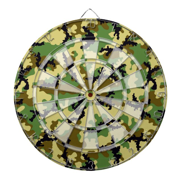 Woodland camouflage dartboard (Front)