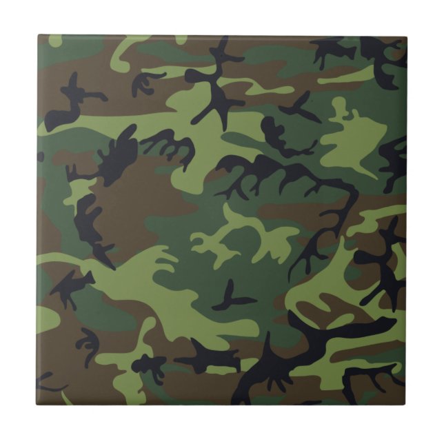 Woodland Camouflage II Tile (Front)