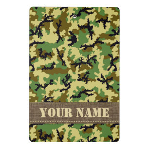 Woodland camouflage mini clipboard