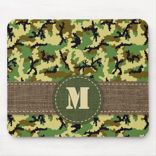 Woodland camouflage mouse mat (Front)