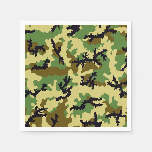 Woodland camouflage napkin (Front)