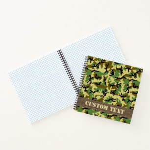 Woodland Camouflage Notebook