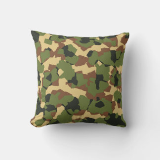 Woodland Camouflage Pattern Cushion