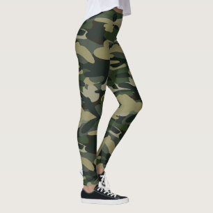 Woodland Camouflage Pattern Tactical Military Camo Leggings