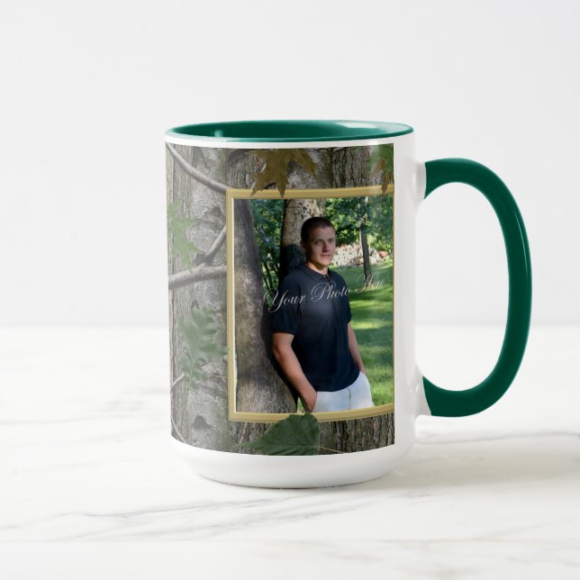 Woodland Camouflage Photo Mug (Right)