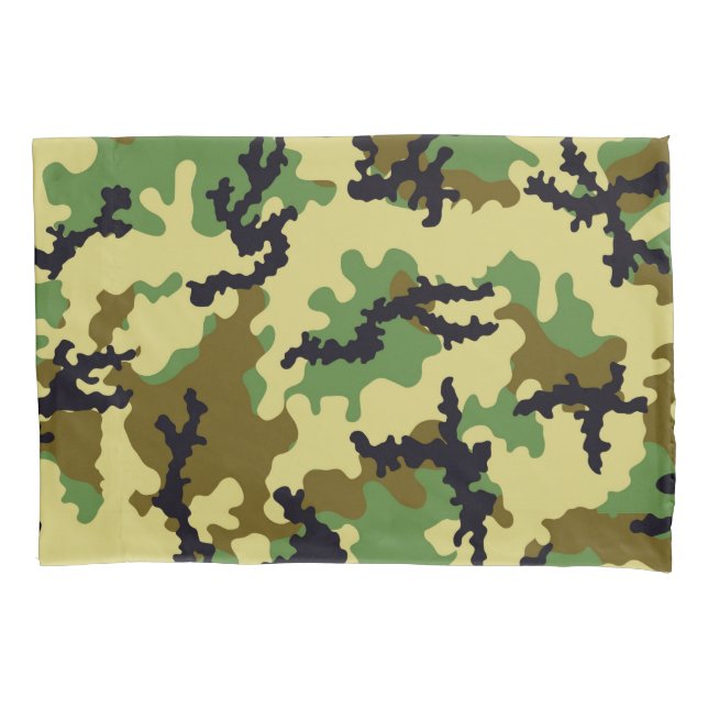 Woodland camouflage pillowcase (Front)
