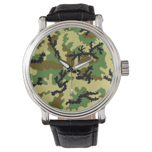 Woodland camouflage watch