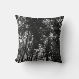 Woodland Canopy 01 BW Cushion