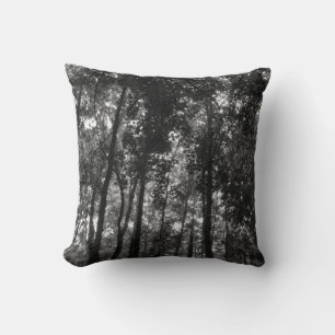 Woodland Canopy 02 BW Cushion