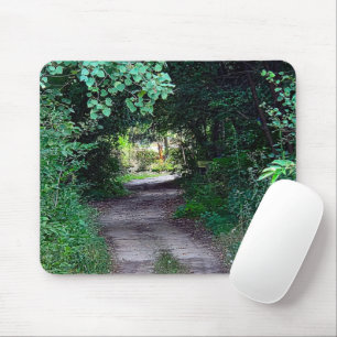 Woodland Canopy Over a Dirt Path Mouse Mat