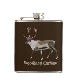 Woodland Caribou Hip Flask
