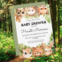 Woodland Charming Forest Friends Baby Shower