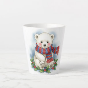 Woodland Christmas Bear Mug, Cute Holiday Fawn Cup