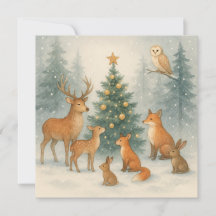 Woodland Christmas Card