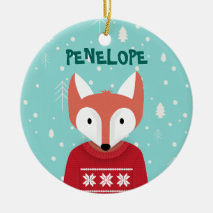 Woodland Christmas Ceramic Tree Decoration