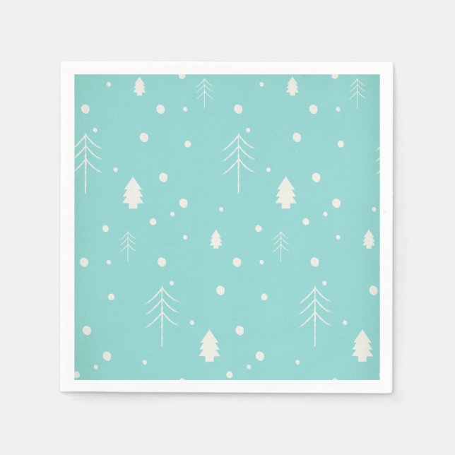 Woodland Christmas Napkin (Front)