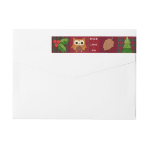 Woodland Christmas Return Address Labels