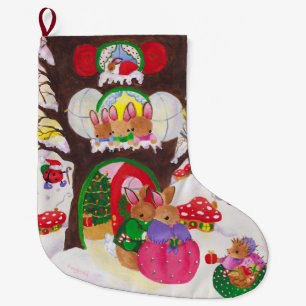 Woodland Christmas stocking
