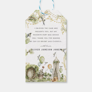 Woodland Circus   Birthday Party Thank You Gift Tags