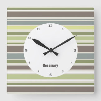 Woodland Colours Nature Pattern Wall Clock