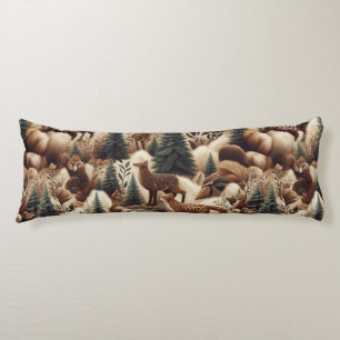 Woodland Comfort Faux Fur Body Cushion