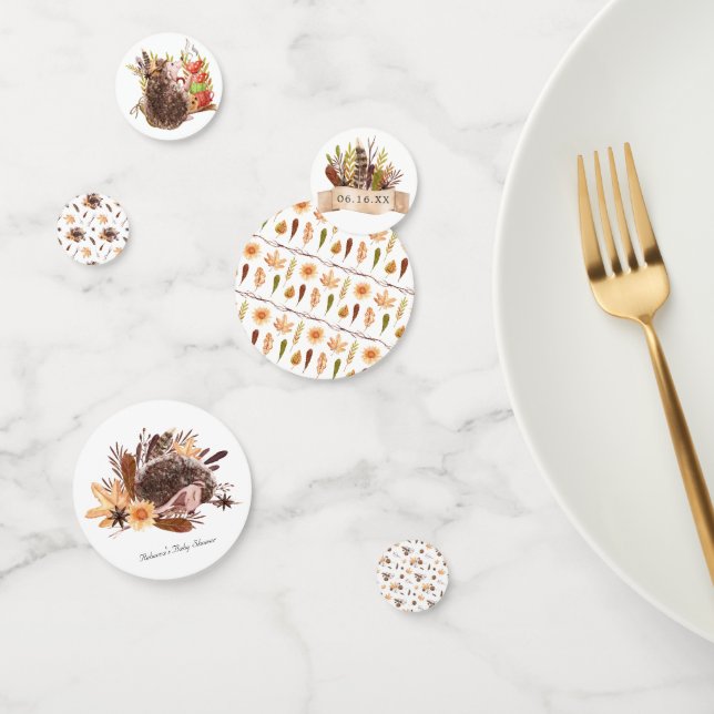 Woodland Confetti | Boho Hedgehogs Party (Group)