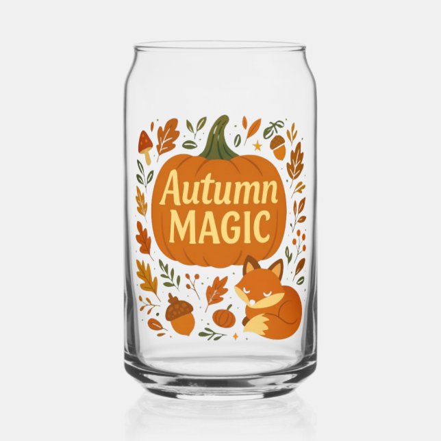 Woodland Cosy Vibes Mug Can Glass (Front)