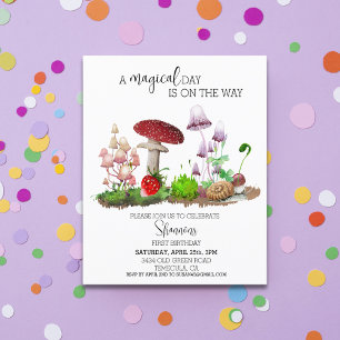 Woodland Cottagecore Watercolor Mushroom Fairytale