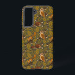 Woodland Creatures and Leaves Pattern Samsung Galaxy Case<br><div class="desc">Embrace the beauty of the forest with this captivating pattern featuring owls, squirrels, hedgehogs, and acorns nestled among oak leaves. The rich, warm tones evoke the essence of an autumn forest, making it perfect for nature lovers and those who appreciate woodland themes. Customise it to add a natural touch to...</div>