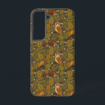 Woodland Creatures and Leaves Pattern Samsung Galaxy Case<br><div class="desc">Embrace the beauty of the forest with this captivating pattern featuring owls, squirrels, hedgehogs, and acorns nestled among oak leaves. The rich, warm tones evoke the essence of an autumn forest, making it perfect for nature lovers and those who appreciate woodland themes. Customise it to add a natural touch to...</div>