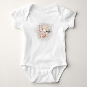 Woodland Creatures Bunny Fox Bear Bodysuit T-Shirt