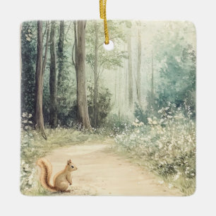 Woodland Creatures Ceramic Ornament