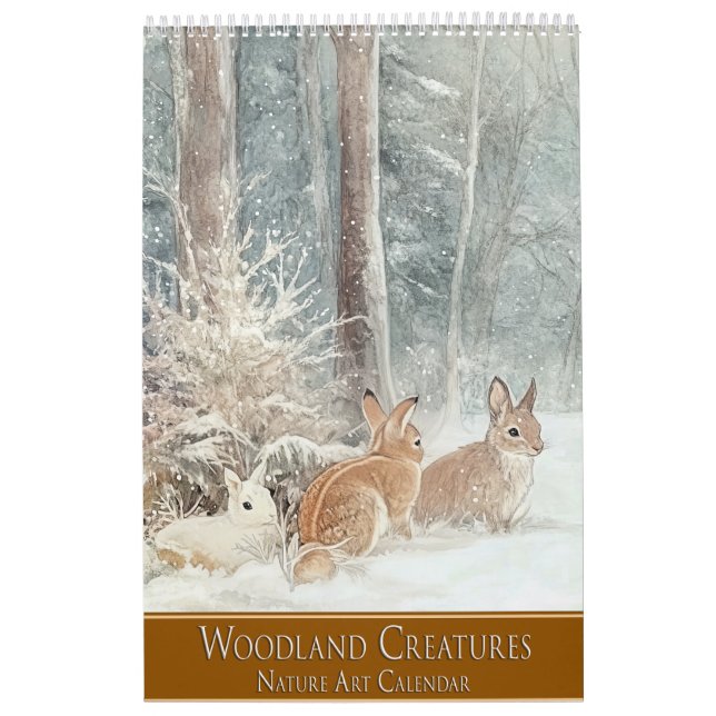 Woodland Creatures: Nature Art  Calendar (Cover)
