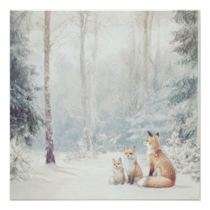 Woodland Creatures Poster