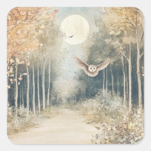 Woodland Creatures Square Sticker