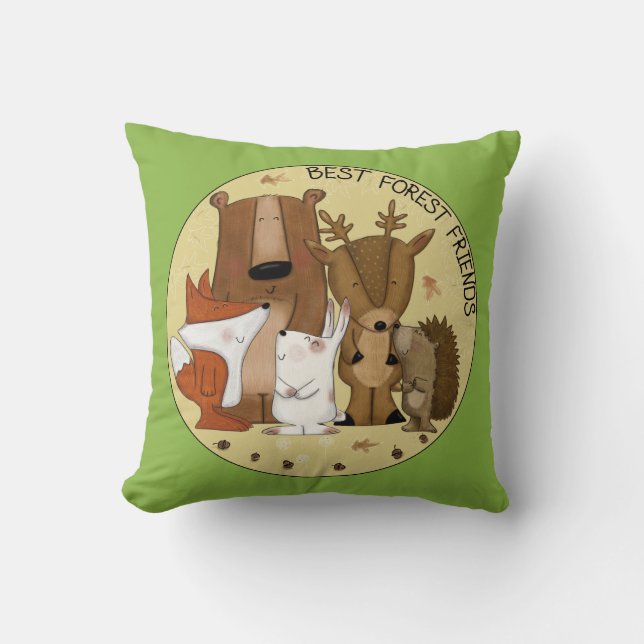Woodland Crew-Best Forest Friends/ Individual Cushion (Front)