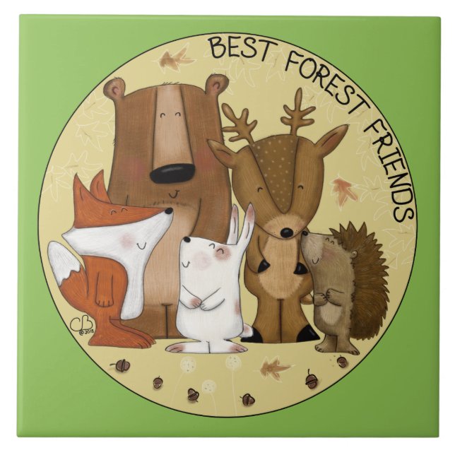 Woodland Crew-Best Forest Friends/ Individual Tile (Front)