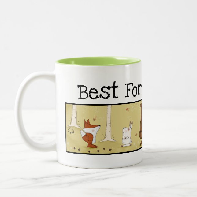 Woodland Crew-Best Forest Friends/ Individual Two-Tone Coffee Mug (Left)