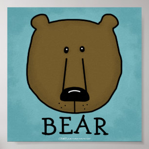 Woodland Critters-Best Forest Friends-Bear Poster