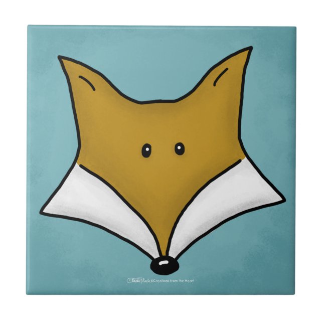 Woodland Critters-Best Forest Friends-Fox Tile (Front)