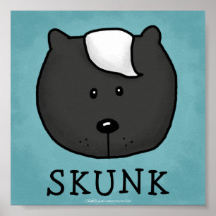 Woodland Critters-Best Forest Friends-Skunk Poster