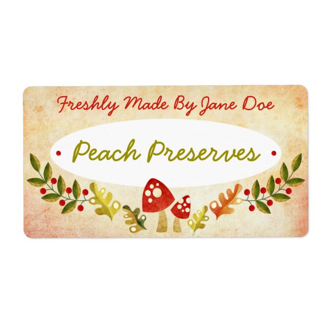 Woodland Custom Kitchen Labels (Front)