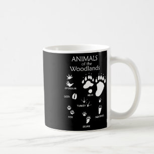 Woodland Cute Animal Paw Print Coffee Mug
