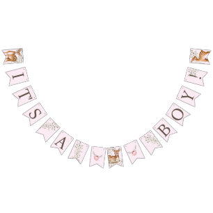 Woodland Deer Baby Shower Bunting