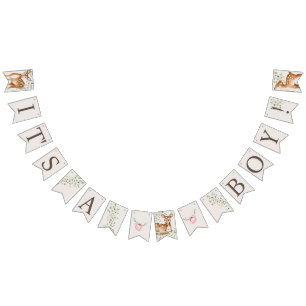 Woodland Deer Baby Shower Bunting