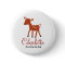 WOODLAND DEER BABY SHOWER NAME TAG BUTTON