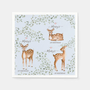 Woodland Deer Baby Shower Napkin